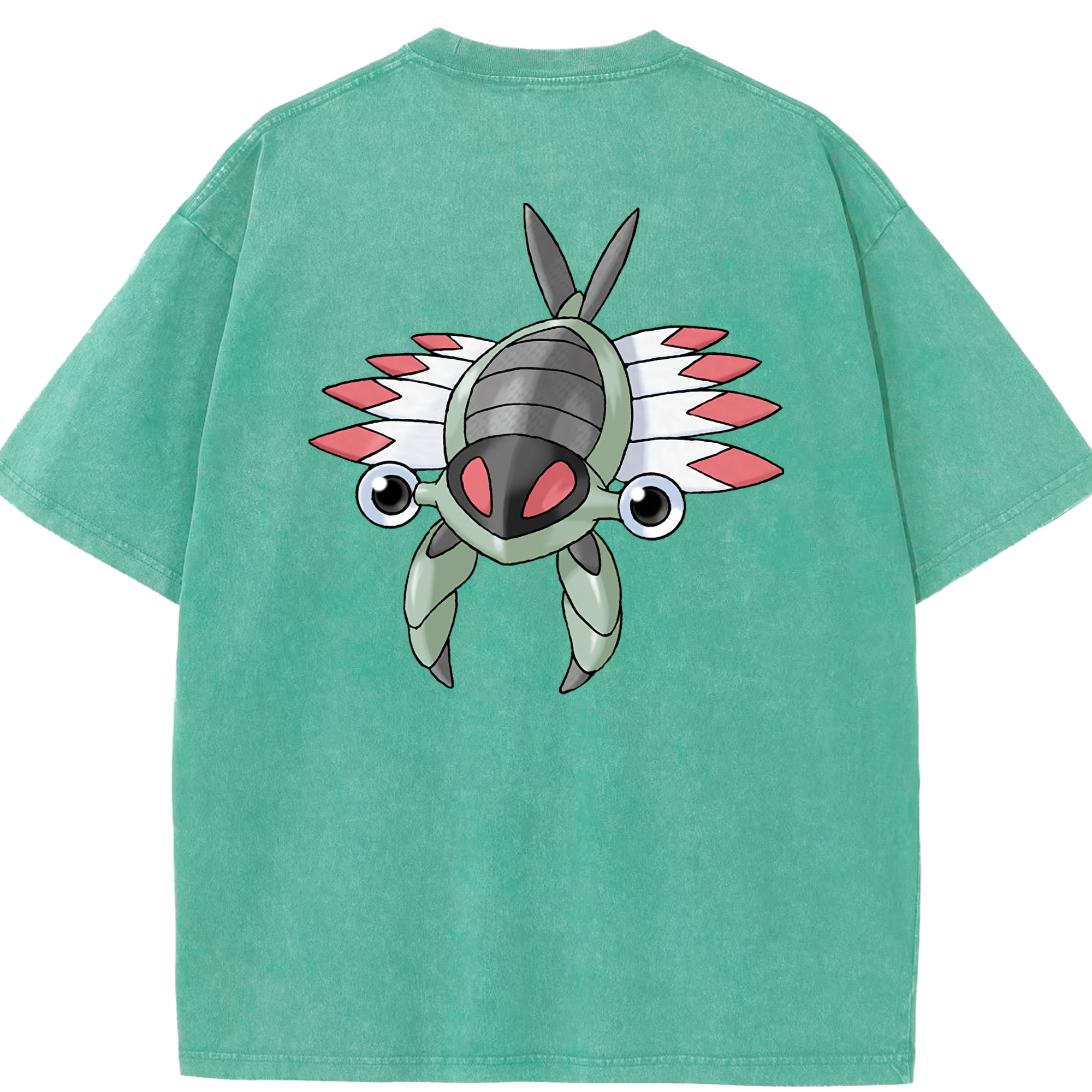 （画像用） ポケットモンスター Pokémon 綿100% ヴィンテージ風 半袖Tシャツ（背面プリント）